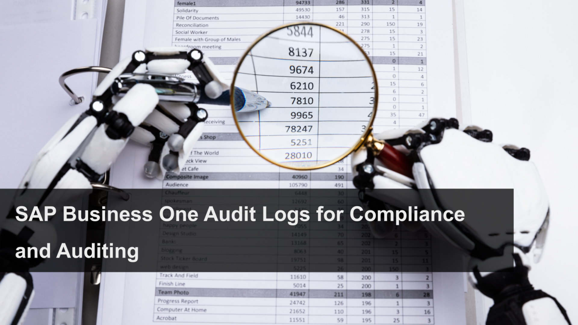 SAP Business One Audit Logs for Compliance and Auditing